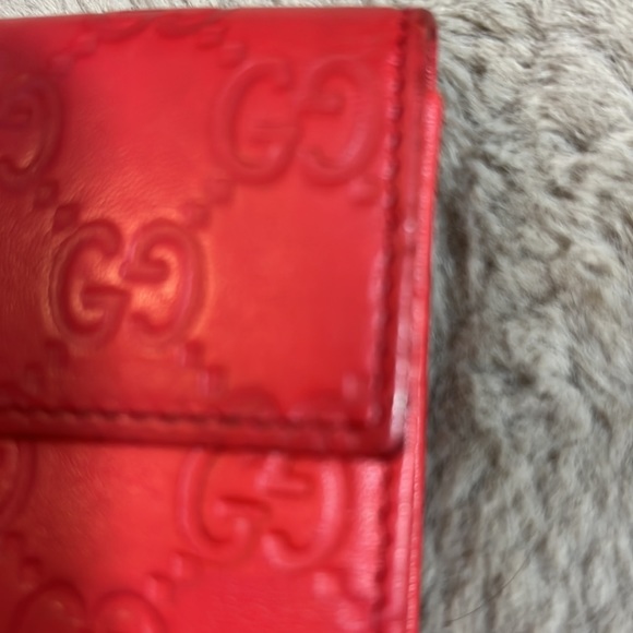 Gucci monogram wallet vintage 100% authentic serial # in pics Red Price Is Firm - Picture 15 of 15